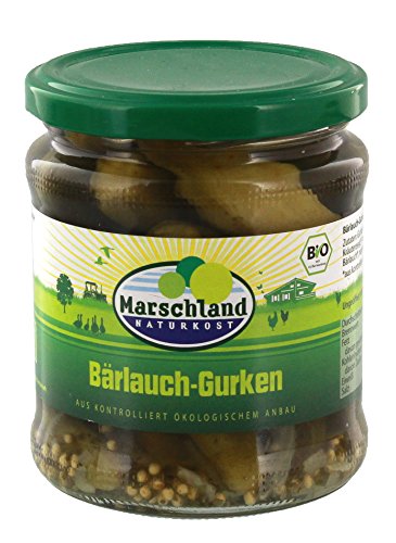 Marschland Bärlauchgürkchen im Glas (330 g) - Bio von Marschland