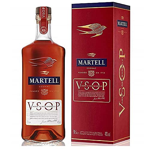 MARTELL COGNAC V.S.O.P. IN ROTEN FÄSSERN GEREIFT 70 CL IM GEHÄUSE von Martell