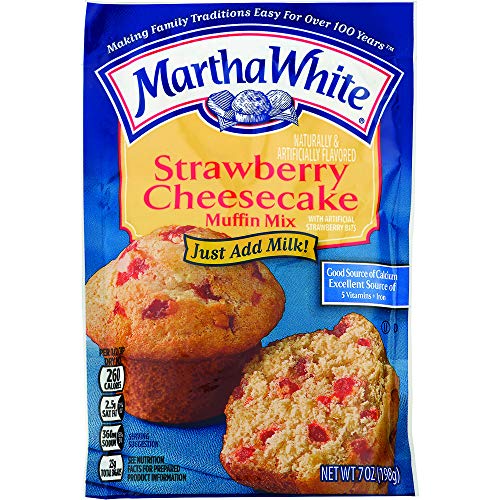 Martha White Muffin-Mix, Erdbeer-Käsekuchen, 200 ml von Martha White