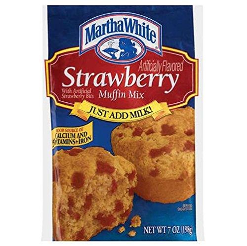 Martha White Strawberry Muffin Mix (4 Stück) 200 ml Beutel von Martha White