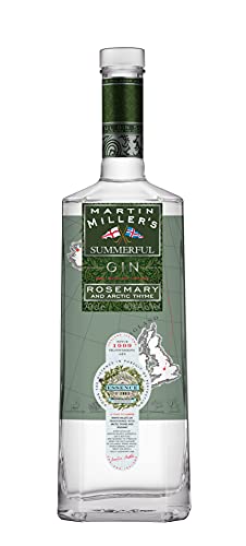 Martin Miller's Gin SummerFul 40% vol., Noten von Thymian, Rosmarin, Zitronen und Balsamico, ideal für erfrischende Gin Tonics und Dry Martinis von Martin Miller's