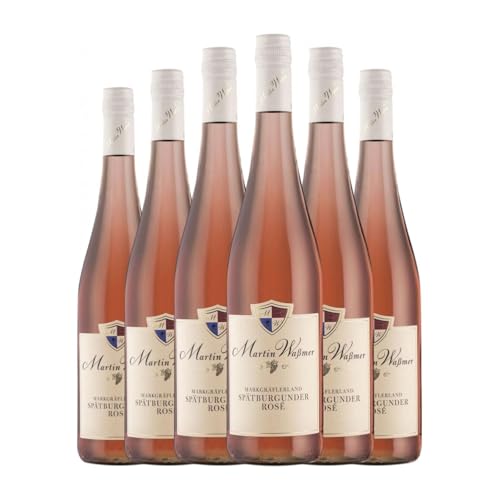 Martin Waßmer Kabinett Rosé Spätburgunder Halbtrocken Halbsüß Baden 75 cl Rosé-Wein (Karton mit 6 Flaschen von 75 cl) von Martin Waßmer