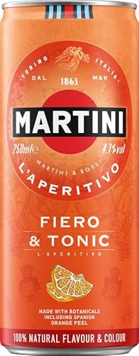 Martini Fiero und Tonic, EINWEG, 250 ml (Packung mit 6) von Martini