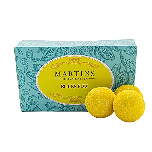 Martin's Chocolatier Schokoladen-Ballon, 200 g, Trüffel, handgefertigte Schokoladen-Geschenkbox (Bucks Fizz) von Martins Chocolatier