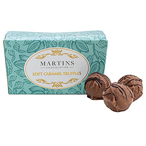 Martin's Chocolatier Schokoladen-Ballondose, 200 g, weiches Karamell, handgefertigte Schokoladen-Geschenkbox von Martins Chocolatier