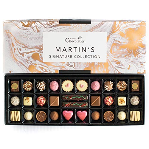 Martin's Chocolatier Signature Artisan Collection Luxuriöse, handgefertigte Schokoladen-Geschenkbox, 30 Pralinen, 15 verschiedene Geschmacksrichtungen, Geschenk für Geburtstag, Jahrestag, Weihnachten von Martins Chocolatier