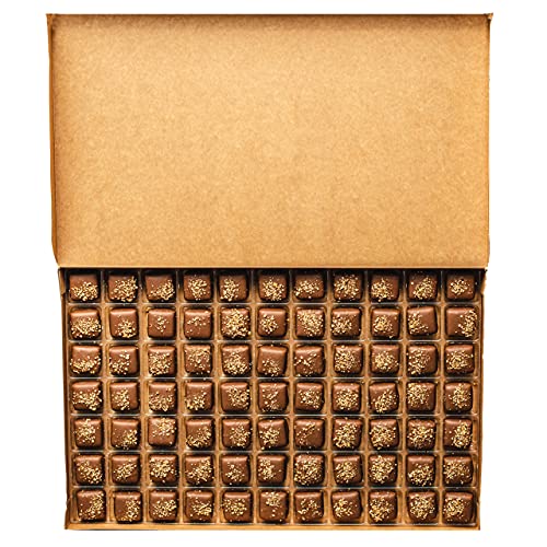 Pralinen 1kg Schachtel von 'Hazel' - Haselnusspäckchen ummantelt mit Milchschokolade |Schokoladen Geschenke| von Martins Chocolatier