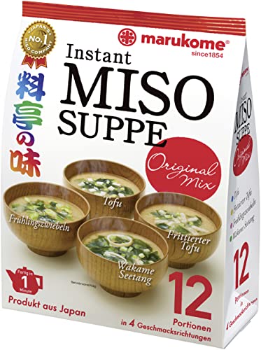 MARUKOME , Dunkelrote Misopaste (Puro Yo Aka) für Suppe, 224,55 g von Marukome