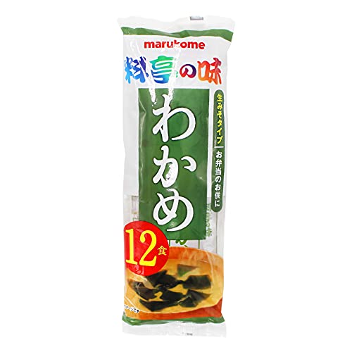 Marukome Instant Miso Soup Paste Sachets With Wakame 12x18g (1 Pack) von Marukome