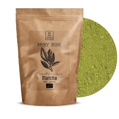 Mary Rose Matcha BIO 1000g | Grüner Tee matcha | Tee in Pulverform | Quelle des Theins | Natürliche Anregung von Mary Rose