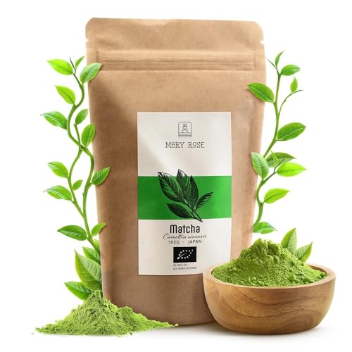 Mary Rose Matcha BIO 100g | Grüner Tee matcha | Tee in Pulverform | Quelle des Theins | Natürliche Anregung von Mary Rose