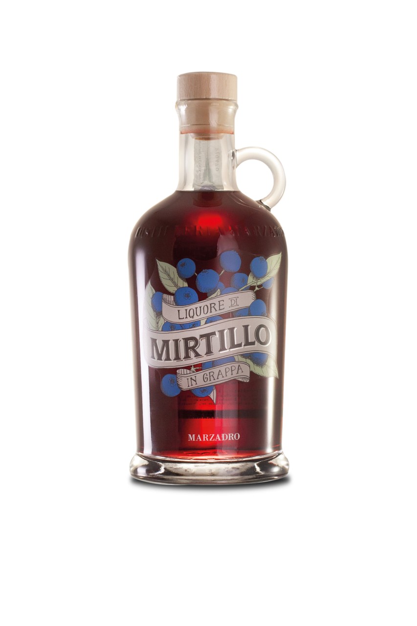 Marzadro Mirtillo Heidelbeerlikör mit Grappa 0,7 l von Marzadro Grappa