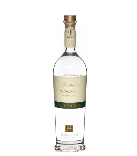 Marzadro Grappa Moscato Trentino 0,7 L, Aromatische Eleganz aus Italien von Marzadro