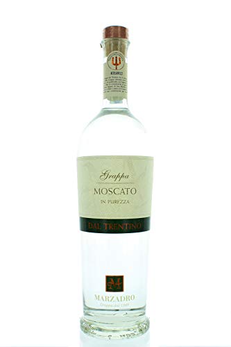 Marzadro Grappa Moscato Trentino 0,7 L, Aromatische Eleganz aus Italien von Marzadro