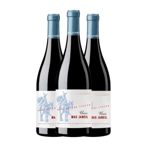 Mas Janeil Unic Côtes du Roussillon 75 cl Rotwein (Karton mit 3 Flaschen von 75 cl) von Mas Janeil