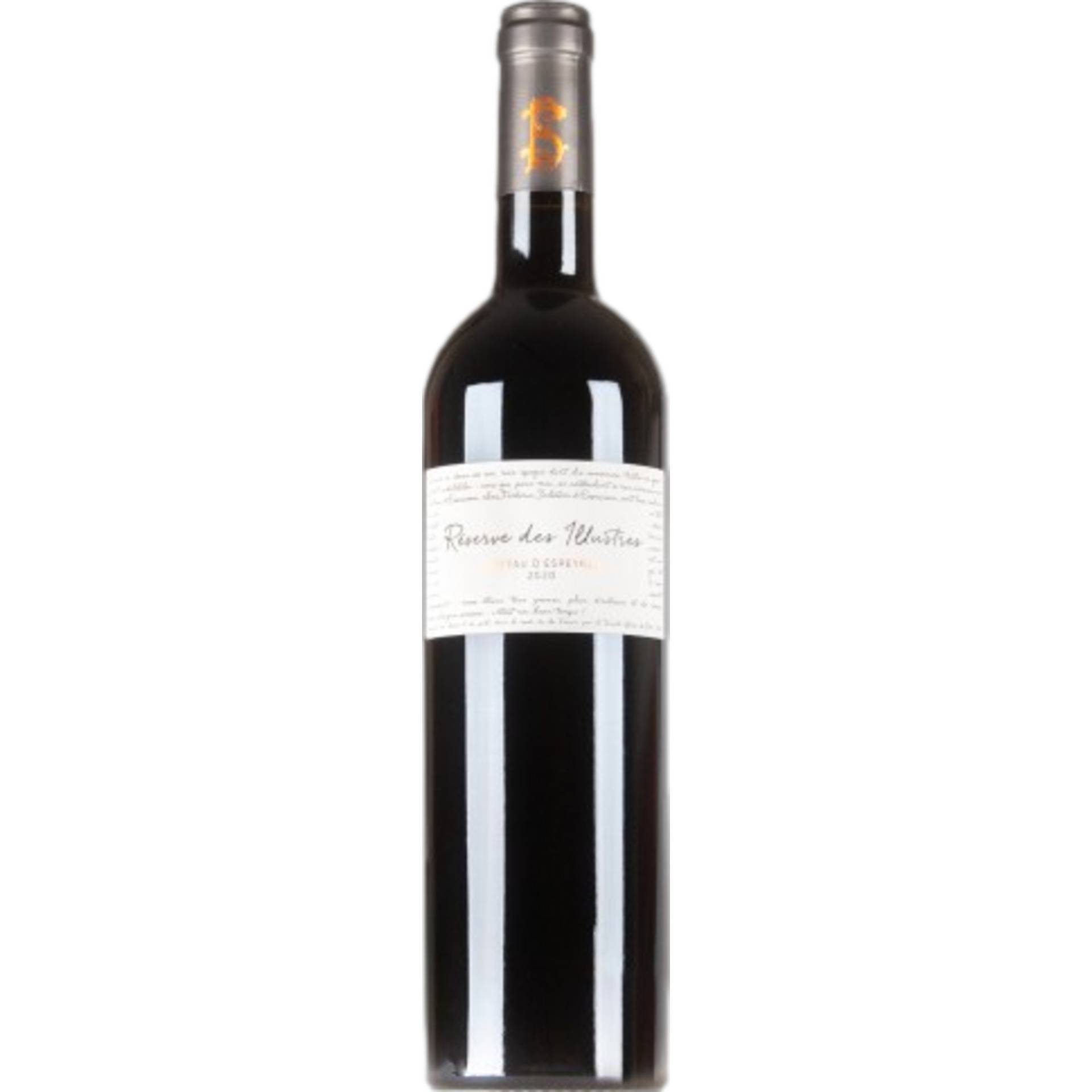 Domaine d'Espeyran Réserve des Illustres, Costières de Nîmes AOP, Languedoc-Roussillon, 2019, Rotwein von Mas d'Espeyran Espeyran SCEA Ribasse Argentiére 30800 Saint-Gilles