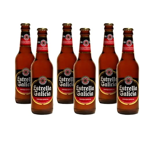 Estrella Galicia Spanisches Bier 6 x 33cl von Más