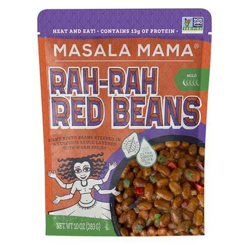 Masala Mama 's Silky Red Beans - Indisches Essen erhitzen und essen - Fertiggerichte verzehrfertig - GVO-freie & vegane Fertiggerichte - Mikrowellengerichte, fertig in 60 Sekunden (1 Stück) von Masala Mama