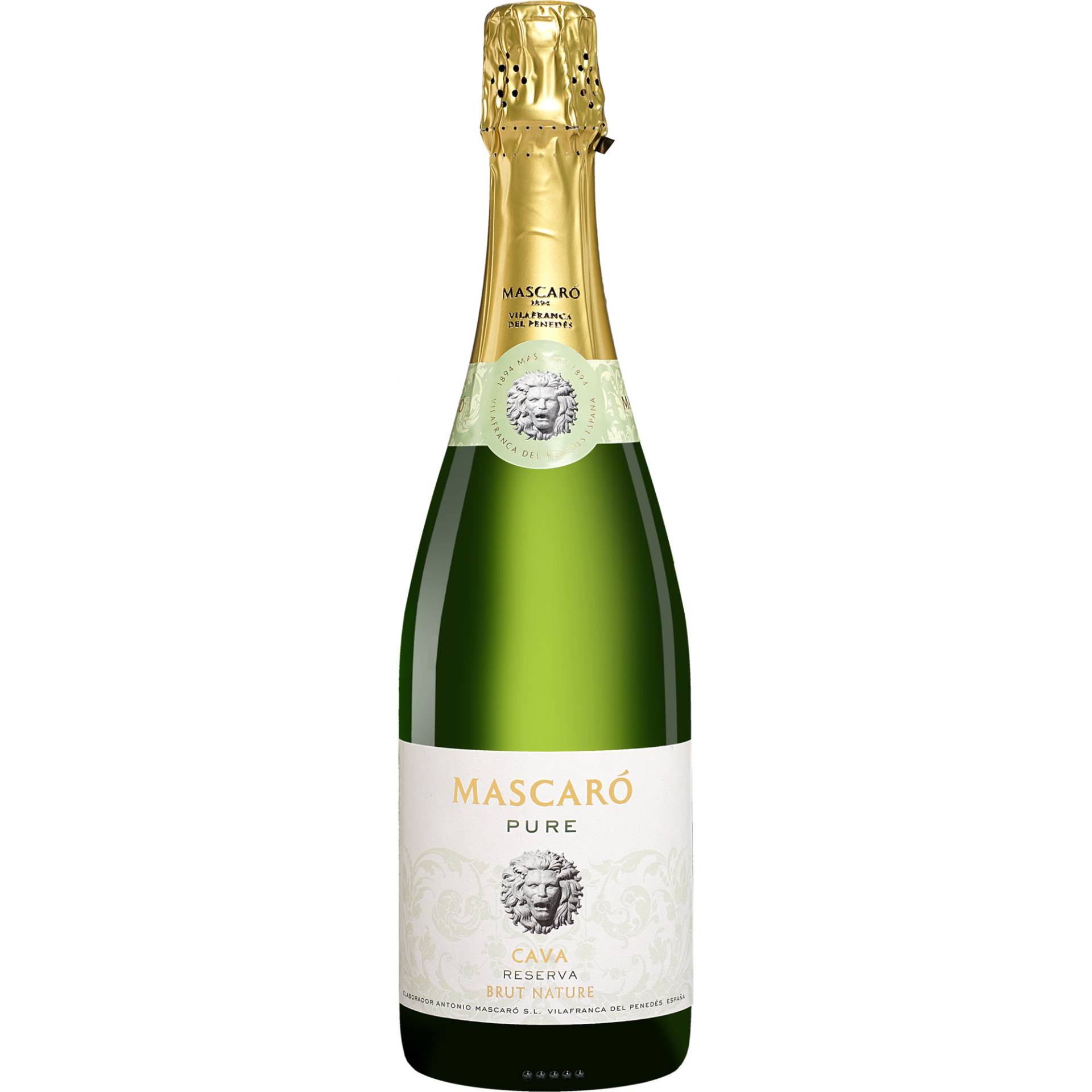 Mascaró Cava »Pure« Reserva Brut Nature  0.75L 12% Vol. Sehr Trocken aus Spanien von Mascaró