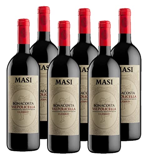 Masi Bonacosta Classico aus dem Anbaugebiet Valpolicella (6 x 0,75l) | Trockener Rotwein aus Italien| Veganer Rotwein von Masi