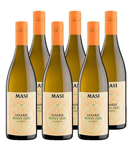 Masi Levarìe Classico aus dem Weinanbaugiet Soave DOC (6 x 0,75l) Trockener Weißwein aus Italien von Masi