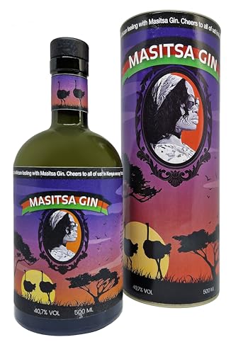 GIN - T.Sonthi - Masitsa-Gin No 2 - a piece of Africa - 40,7% - 500ml - In schöner Geschenkpackung, Tube von Masitsa-Gin
