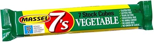 Massel 7's, Vegane Bouillonbrühwürfel - Glutenfrei, Gemüsebrühengeschmack - 35 g, Packung mit 30 Suppenbrühen von Massel