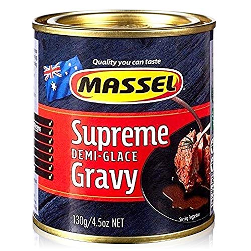 Massel-Soßenpulver - Vegan, Glutenfrei, Koscher Zertifiziert, Supreme Demi-Glace-Geschmack - 130 g, Packung Mit 3 Instant-Soßenmischungen von Massel