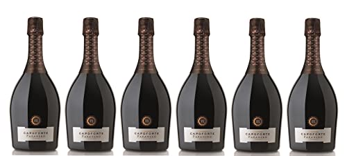 6x 0,75l - 2023er - Masseria Capoforte - Papanero - Aglianico Spumante dry - Puglia I.G.P. - Apulien - Italien - roter Schaumwein dry von Masseria Capoforte