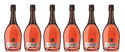 6x 0,75l - 2023er - Masseria Capoforte - Rosé - Spumante brut - Puglia I.G.P. - Apulien - Italien - Rosé-Schaumwein brut von Masseria Capoforte