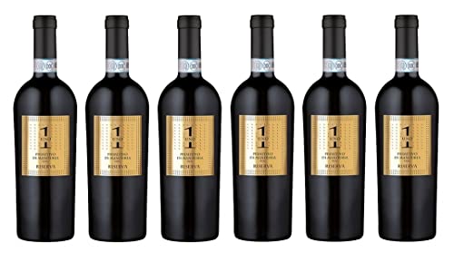 6x 0,75l - 2020er - Masseria La Volpe - UNO - Primitivo di Manduria Riserva D.O.P. - Apulien - Italien - Rotwein trocken von Masseria La Volpe