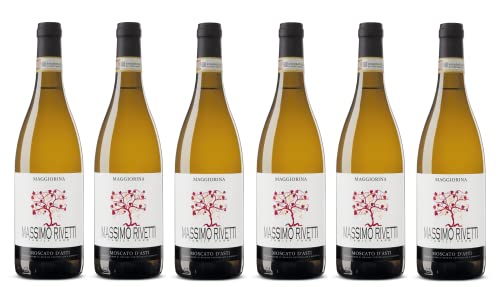 6x 0,75l - 2021er - Massimo Rivetti - Maggiorina - Moscato d'Asti D.O.C.G. - Piemonte - Italien - Weißwein süß von Massimo Rivetti