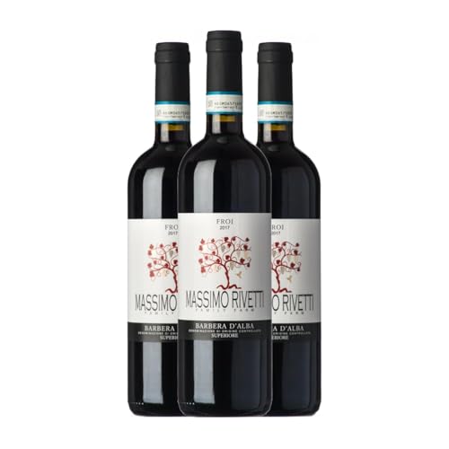 Massimo Rivetti Froi Superiore Barbera Barbera d'Alba 75 cl Rotwein (Karton mit 3 Flaschen von 75 cl) von Massimo Rivetti