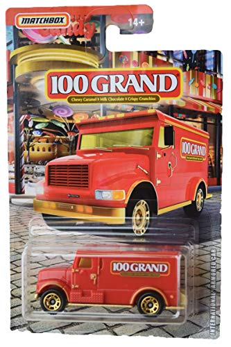 Matchbox Druckguss mit Süßigkeiten-Motiv (International Armored Car, rot) von Matchbox