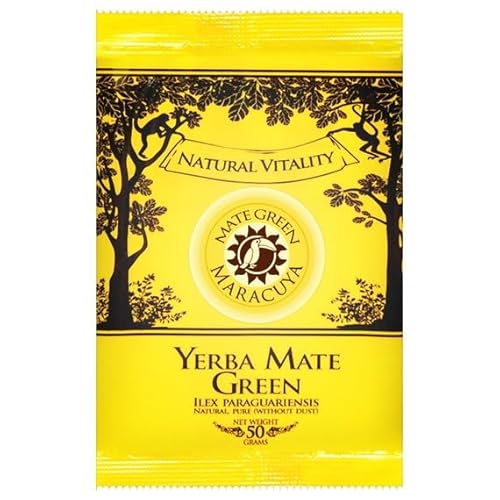 Amazon: Brasilianische Mate Green Maracuya 50g●Fruit Yerba Mate-Tee●mit Passionsfrucht und Mangofrucht●Matetee aus Mateblättern●Afrikanische Teufelskralle und Nelken●Yerba Mate Tee lose Blätter 50g von Mate Green