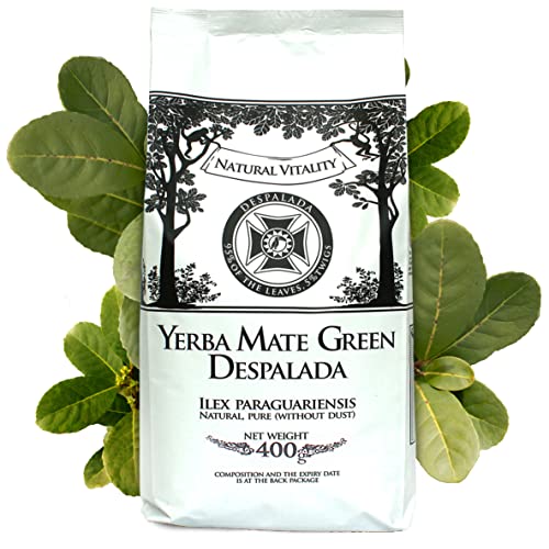 Mate Green ohne Stängel, Brasilianischer Mate-Tee, Stark anregender Mate Grüner Tee, 400 gramm von Mate Green