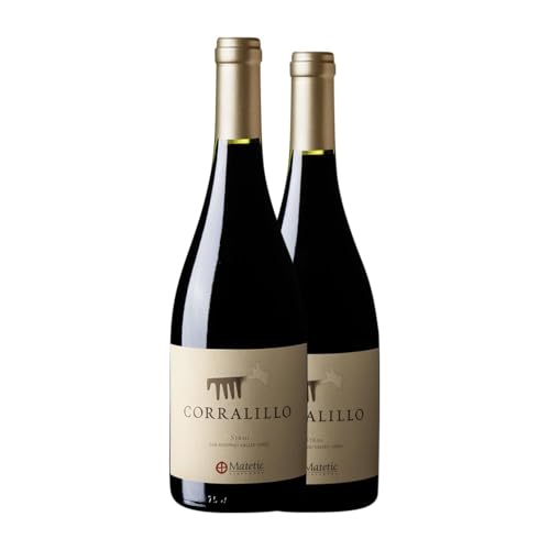 Matetic Corralillo Syrah Valle de Casablanca 75 cl Rotwein (Karton mit 2 Flaschen von 75 cl) von Matetic Vineyards