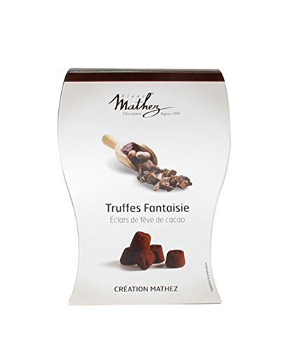 Trüffelpralinés m. Kakaobohnen Mathez Truffes Fantaisie von Chocolat Mathez