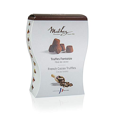 Trüffelkonfekt - Pralinen, mit Kakaobohnensplittern, Mathez, 250 g von Chocolat Mathez