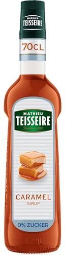 Mathieu Teisseire Karamell 0% Zuckerfreier Sirup, Für Getränke, Erfrischungsgetränke, Cocktails, Kaffee und Desserts, 70cl Flasche von Mathieu Teisseire