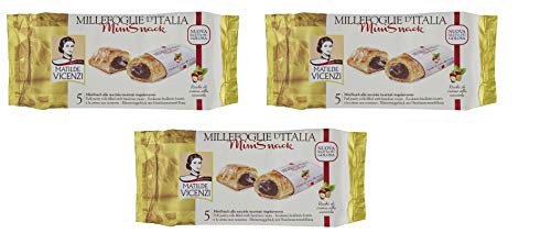 3x Matilde Vicenzi millefoglie Mini snack nocciola Haselnuss 125g kekse von Matilde Vicenzi