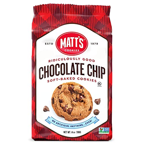 Matt's Cookies, Schokoladenkekse, weich gebackene Kekse, gentechnikfrei, 6 x 298 g von XGAGHB