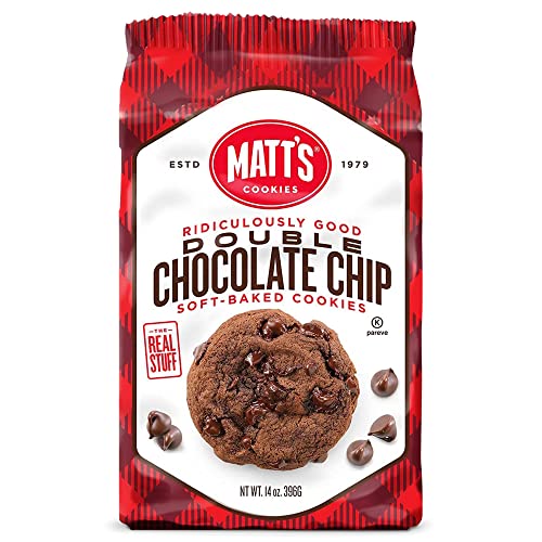 Matt's Cookies, Double Chocolate Chip Cookies, Soft-Baked Biscuits, ohne GVO, 6 x 396 g von XGAGHB