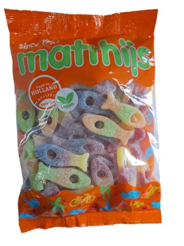 Matthijs veggie saure Fische 800g vegetarische Fruchtgummis von Matthijs