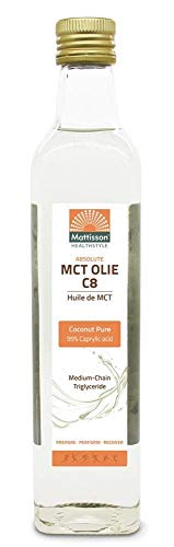 Mattisson MCT Öl Kokos rein - 99% C8-Caprylsäure Säure-500 ml von Mattisson