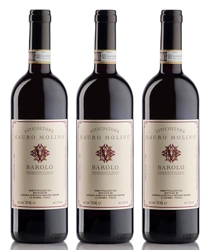 3x 0,75l - 2020er - Mauro Molino - Barolo D.O.C.G. - Piemonte - Italien - Rotwein trocken von Mauro Molino