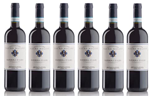 6x 0,75l - 2023er - Mauro Molino - Barbera d'Alba D.O.P. - Piemonte - Italien - Rotwein trocken von Mauro Molino