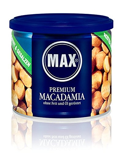 MAX PREMIUM MACADAMIA - ohne Fett und Öl geröstet (8er Karton) von Max