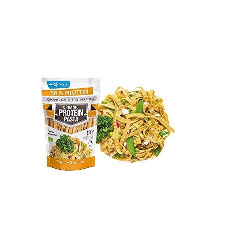 Maxsport Nutrition 38% Protein Pasta, Organic Bio Glutenfrei High Fibre Protein Nudeln - Quinoa Fettuccine - 200g (10 pack) von Maxsport Advanced Nutrition