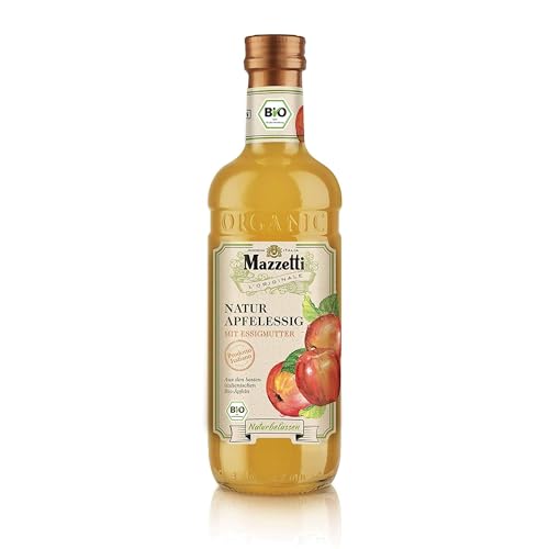 Mazzetti Bio Apfelessig - Mit Essigmutter - 500ml - Naturtrüb und ungefiltert von Mazzetti